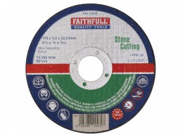 Faithfull Cut Off Wheel 115x3.2x22 Stone £1.29